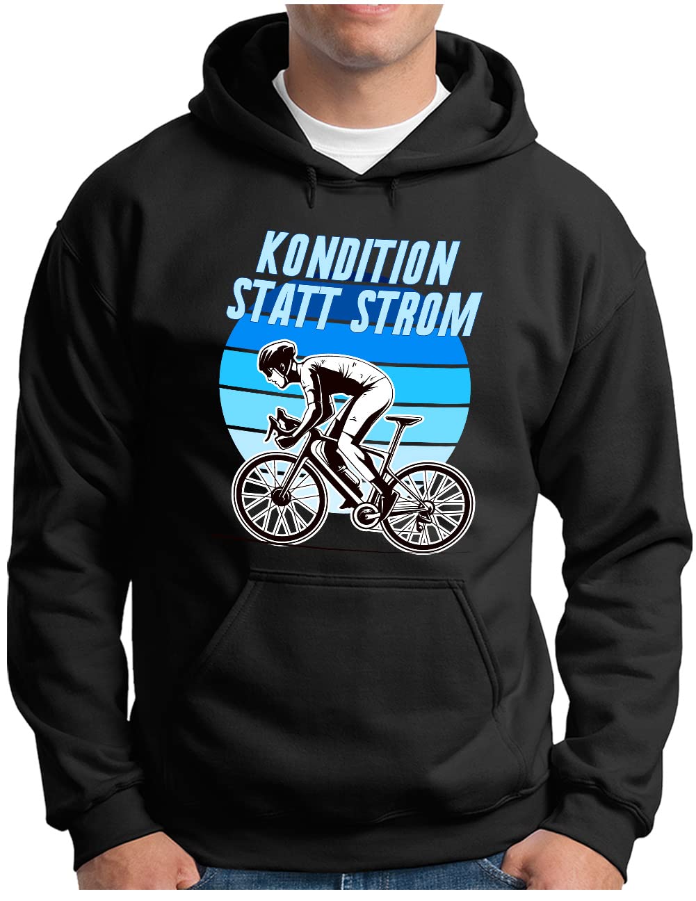 Pull à capuche vélo de route OM3 sans assistance électrique idéal pour cyclisme - 5