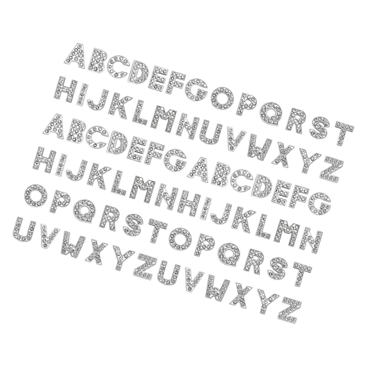 Dijes de Letras Diamante de Imitación para Pulseras DIY 130 Piezas