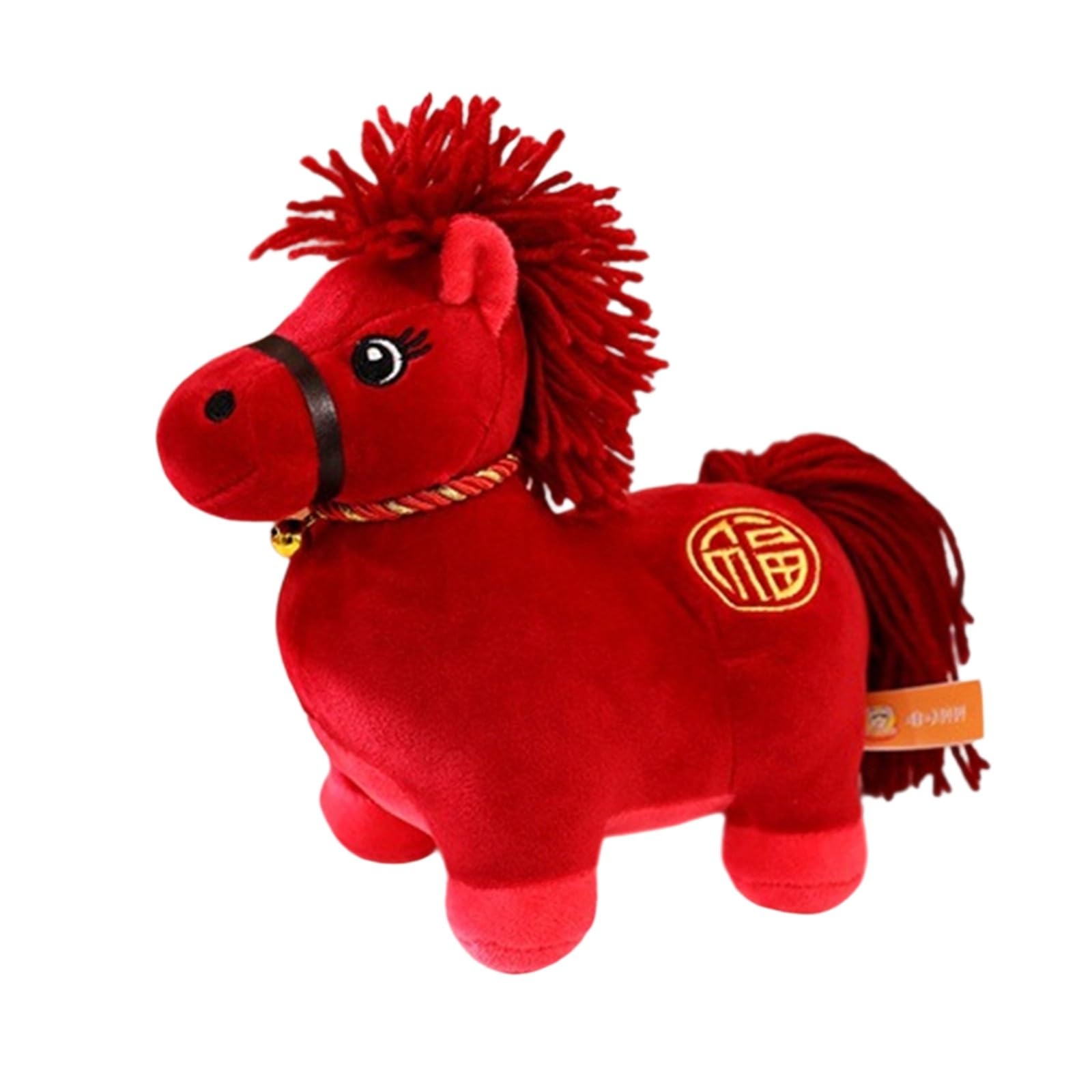 carotoe 1 Horse Fleece Plush Toy 2026 Chinese Symbol Courage Prosperity Kids Adults Festive Home Decor Fleece Horse Statue for Home