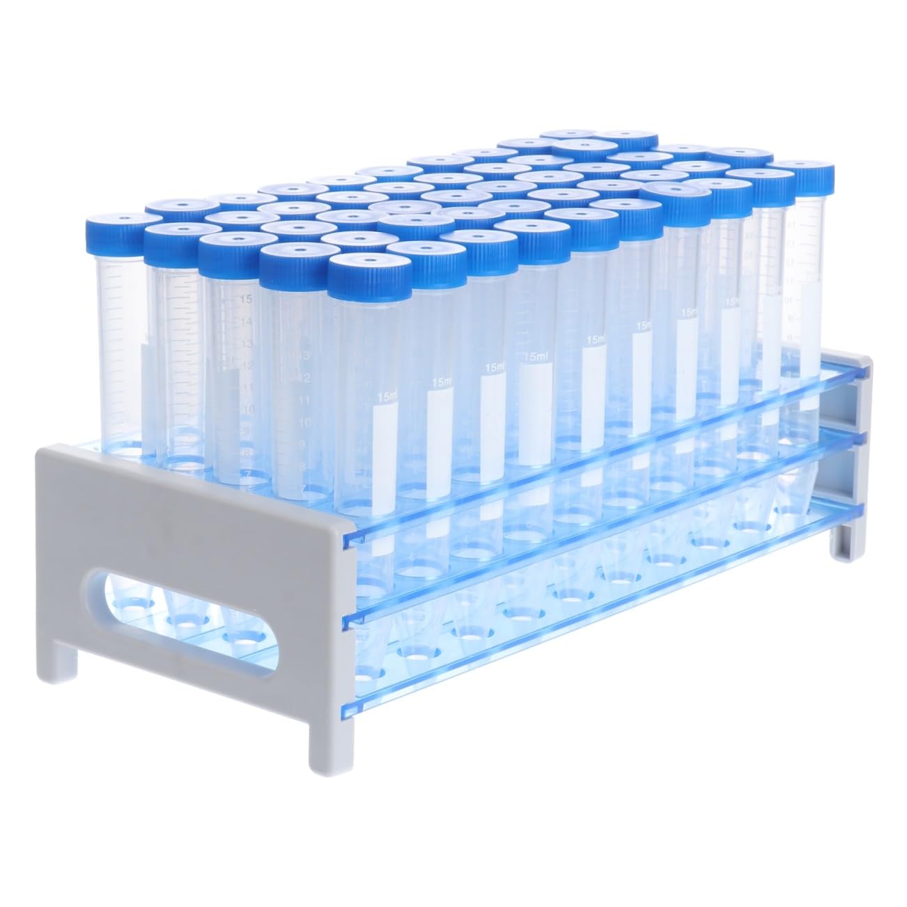 LIFKOME 81pezzi Provette in Plastica Con Per Centrifuga Inclusi Portaprovette Adatte Per Esperimenti Scientifici Esplorazione Conservazione Liquidi e Uso Quotidiano