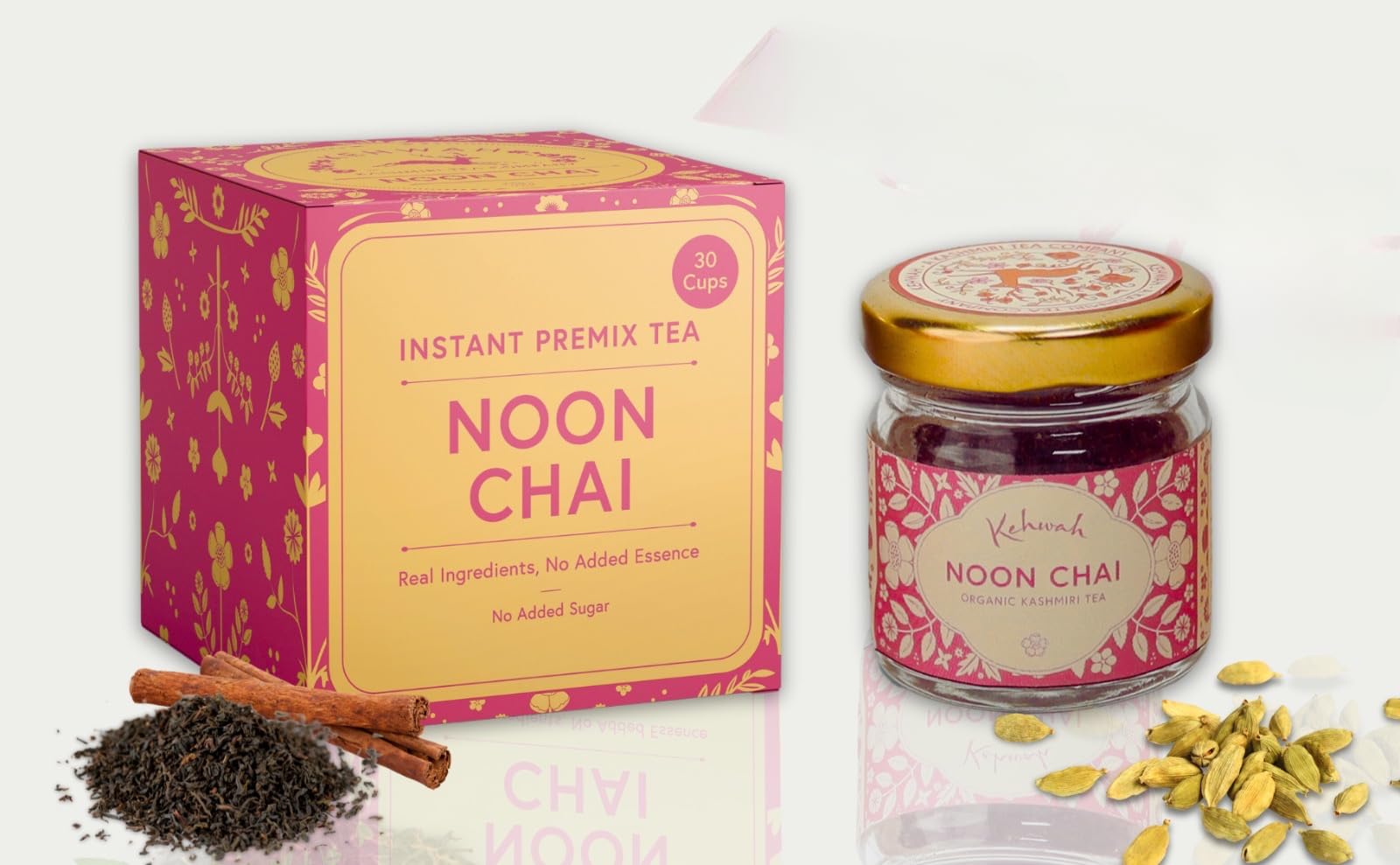 Kehwah.in | Kashmiri Noon Chai - Organic Pink Tea (Salty) | 30 Cups (B0C8D6SH2J) Amazon Price History, Amazon Price Tracker