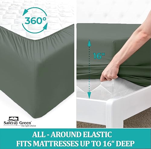 Miniatura 2 de Juego de sábanas de tamaño Queen, sábanas transpirables y refrescantes de algodón egipcio, sábanas de lujo para hotel, ropa de cama transpirable