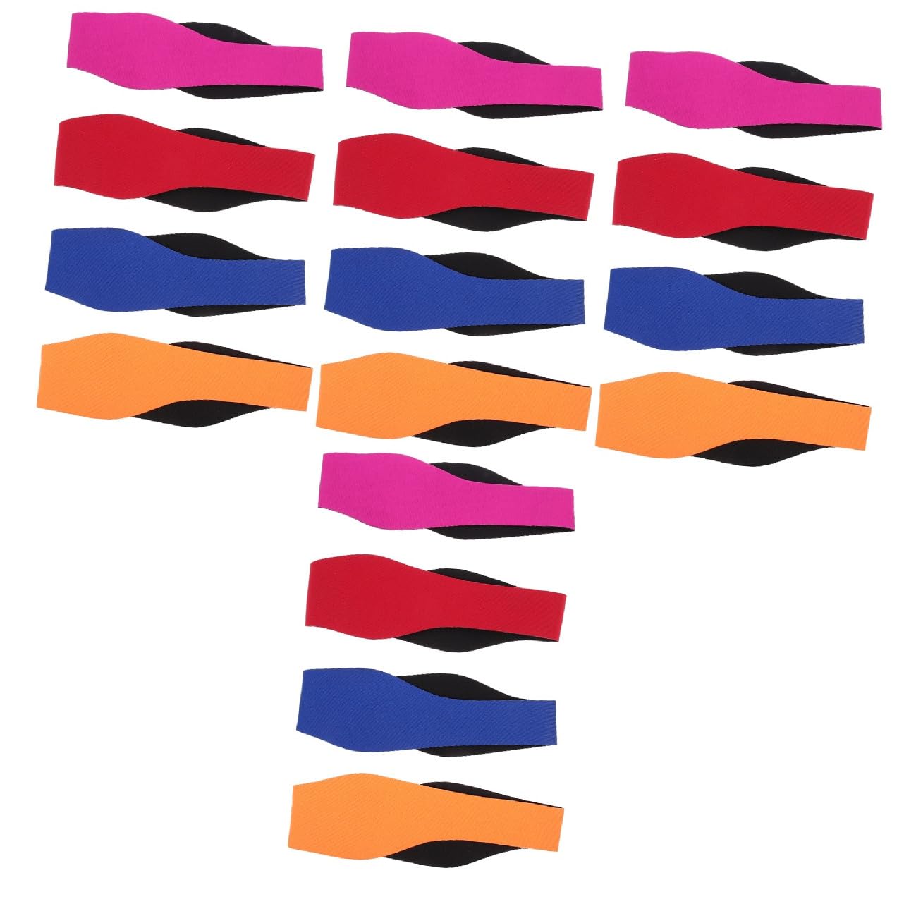 Kisangel 4 Juegos de Diademas de Natación para Adultos de Neopreno Transpirables con Protectores de Orejas para La Banda Ajustable para Nadar Y Bañarse 4 Unidades.