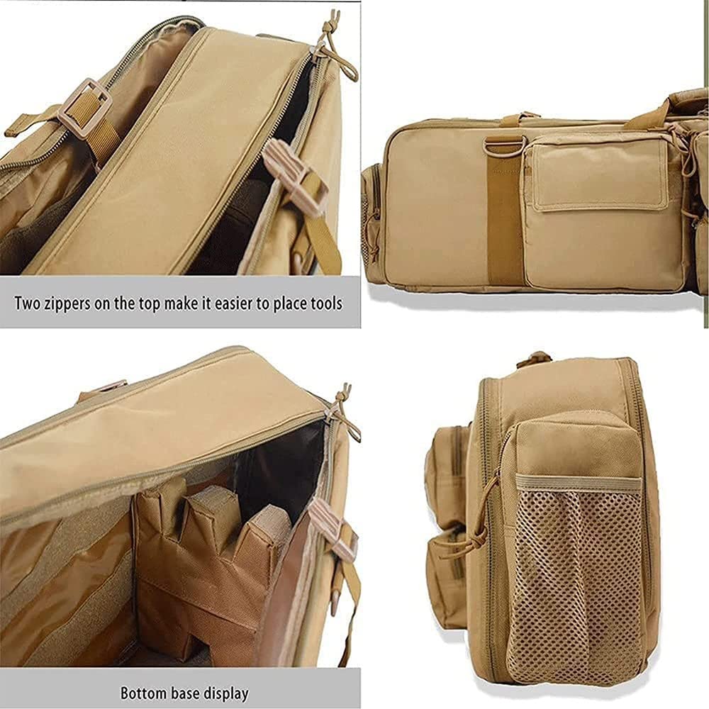 Estuche para Escopeta Airsoft, M249 Bolsa Doble para Rifles, Bolsa Táctica de Escopeta, Bolsa de Almacenamiento para caña de Pescar Escopeta Carry B