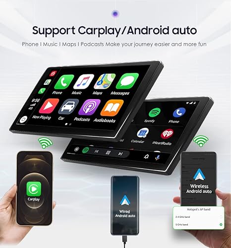 Miniatura 3 de hizpo Radio de coche compatible con Ford F150 F250 F350 etc Android 12 GPS navegación compatible con Apple Carplay Android Auto pantalla