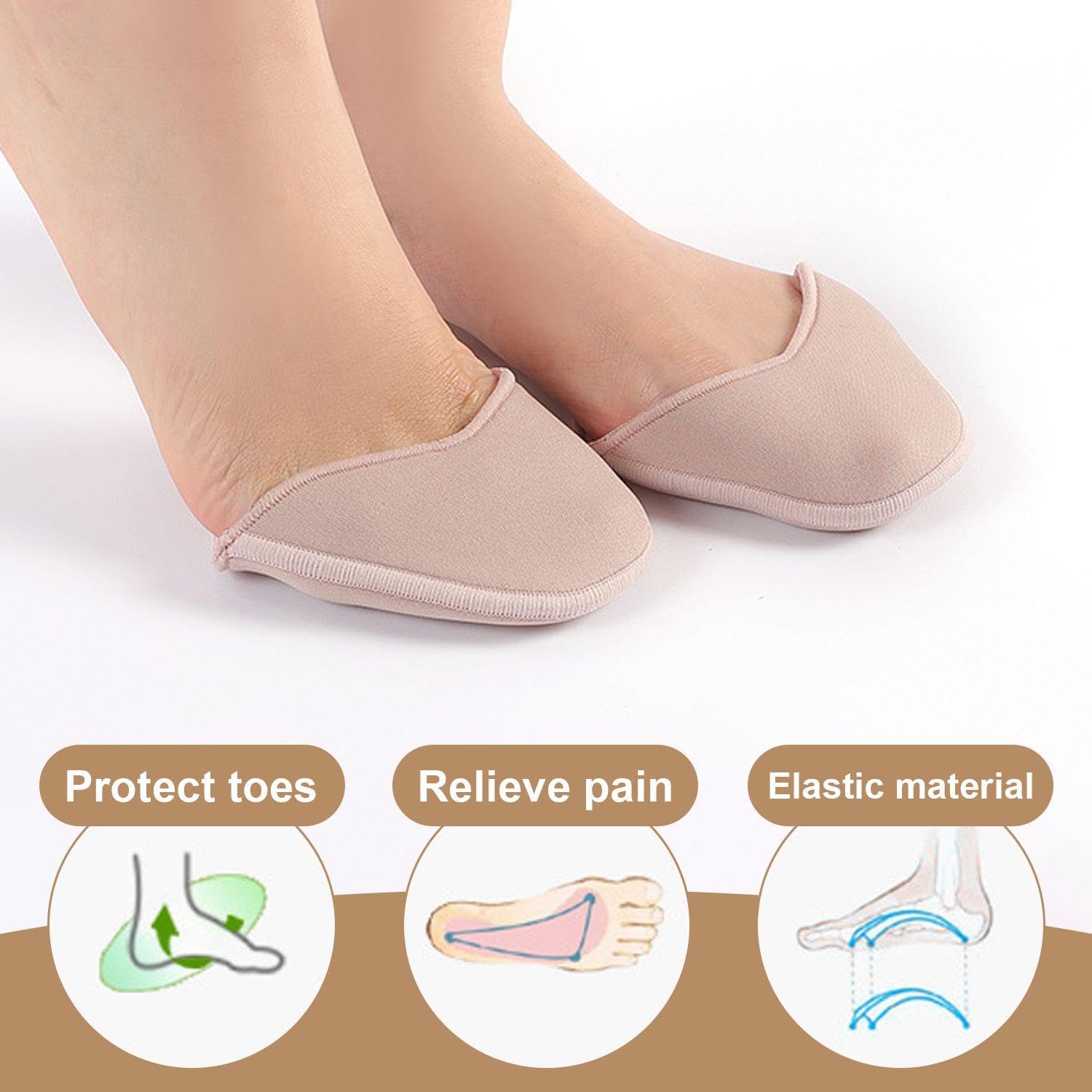 Fundas De Encaje Para Ballet, Protectores Para Los Pies, Almohadillas Suaves