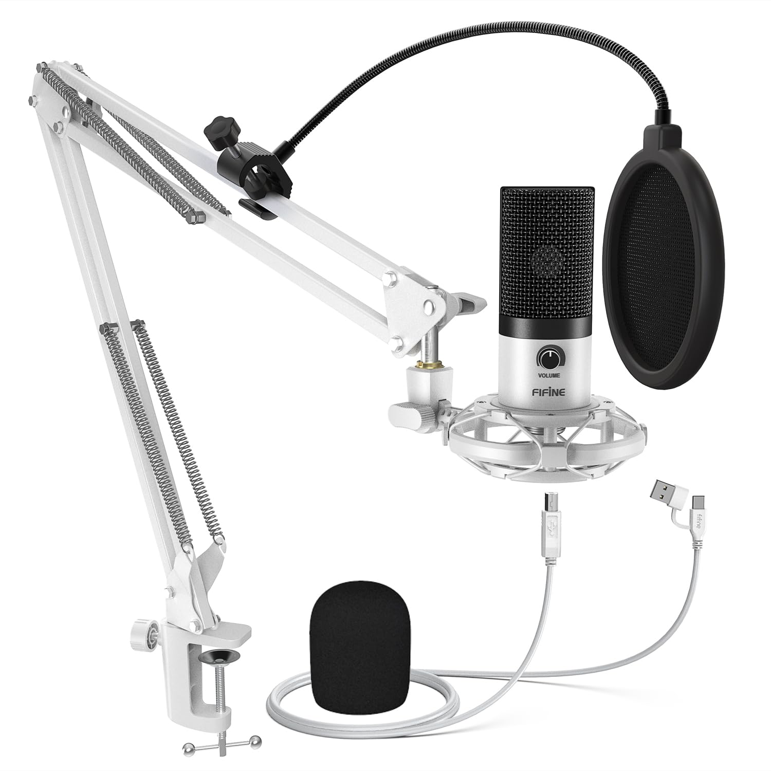 Amazon.co.jp: FIFINE USBマイク コンデンサーマイク ゲーミングマイク