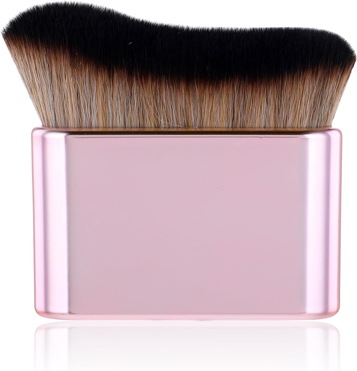 1 x Self-Tanning Brush with Synthetic Fiber Brush for Face and Body Foundation Brush, Concealer, Self-Tanner, Makeup and More (Pink)