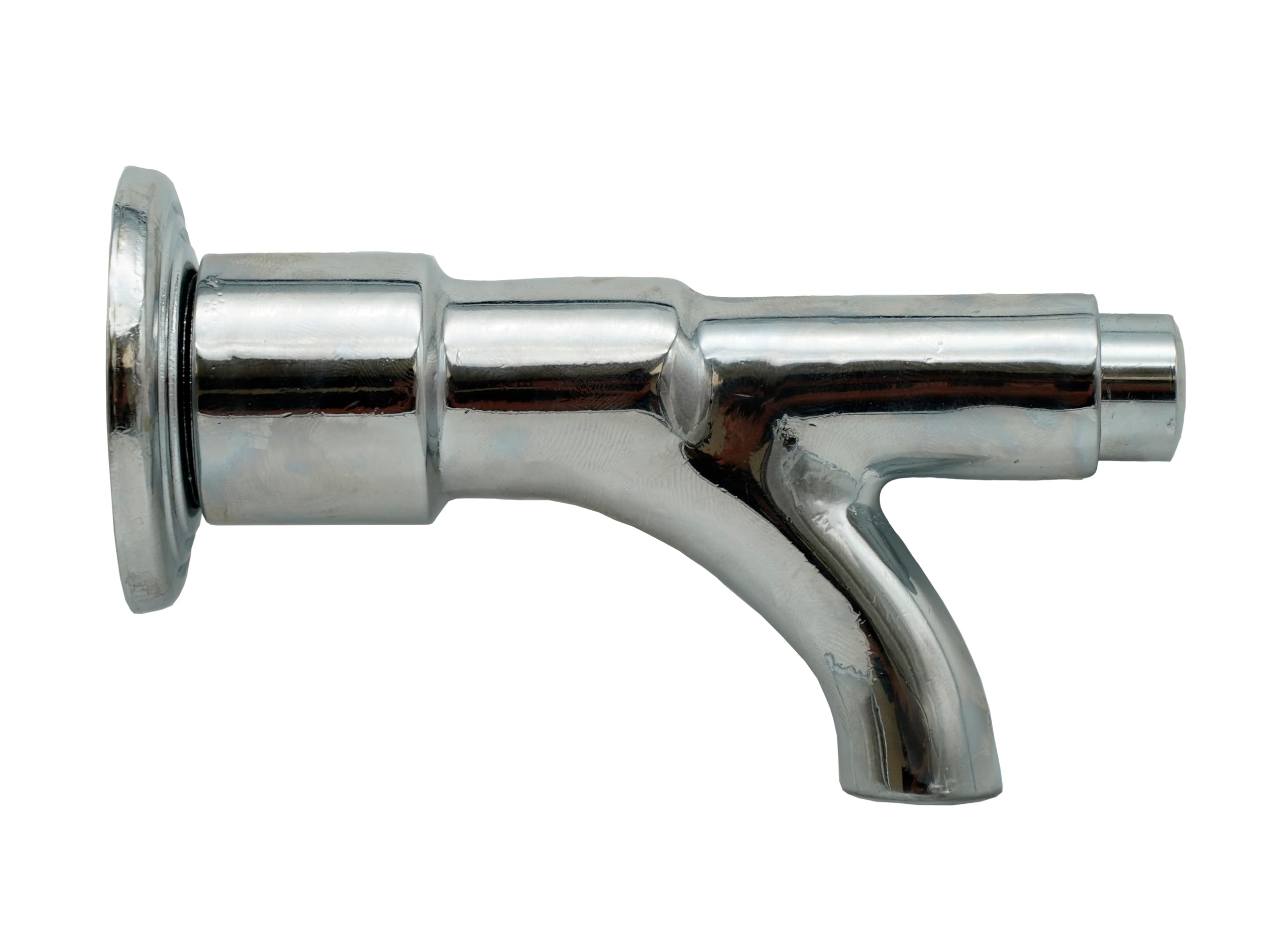 L'ARTISTICA F.LLI PERINCIOLI | Rubinetto Pulsante per Fontane Attacco 1/2" M Cromato, Rubinetto in Ottone per Fontane a Colonna o Muro, 75x124mm