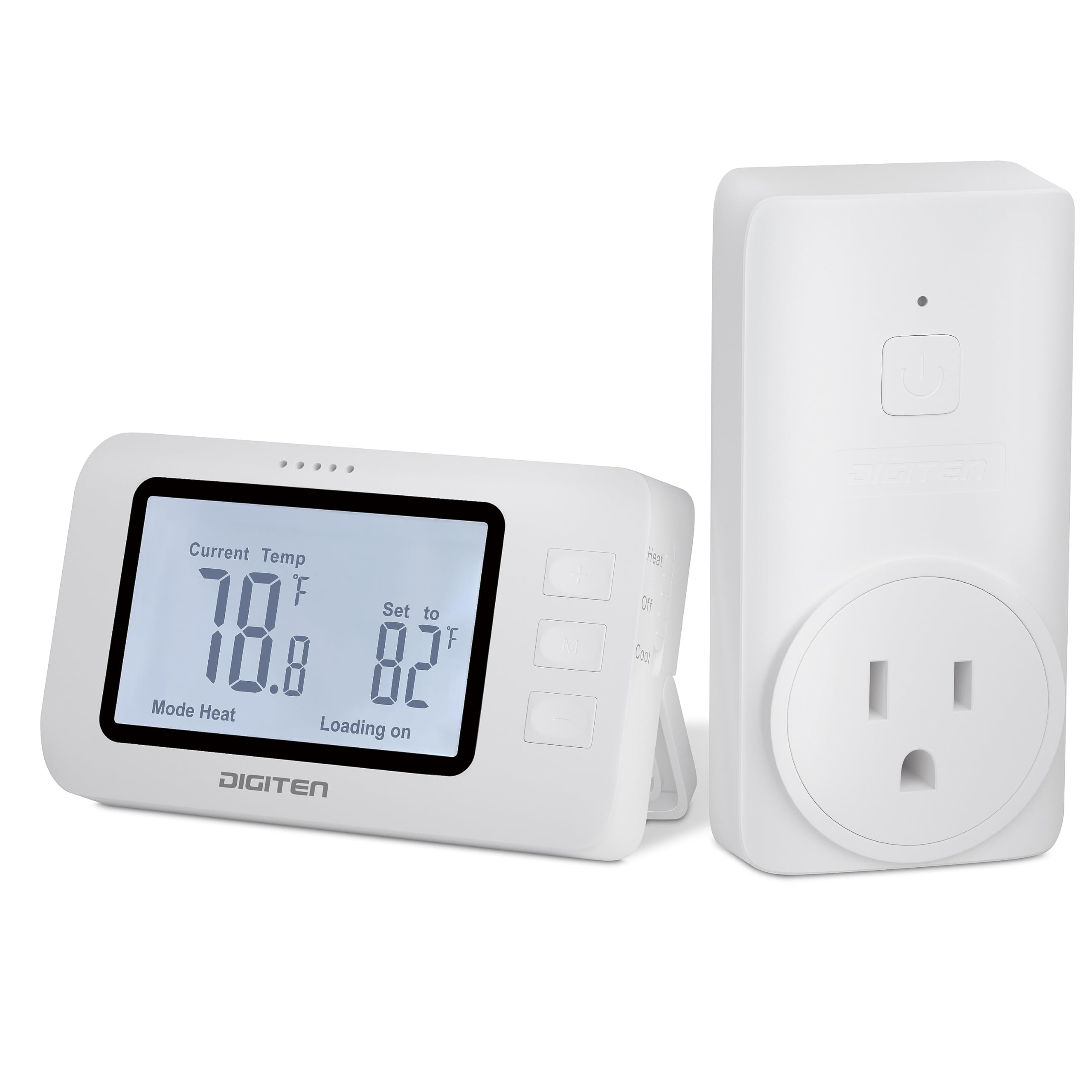 DIGITEN Termostato inalámbrico WTC100 Pro controlador de temperatura para refrigeración y calefacción, salida con control remoto, termostatos programables y fáciles de usar para el hogar, invernadero