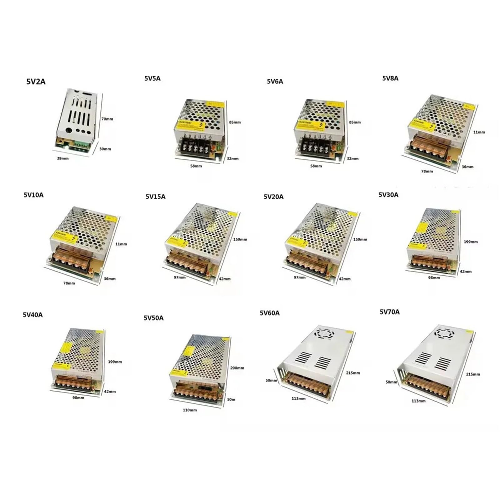 LED-Adapter-Netzteil SMPS AC 110V 220V auf DC 24V 1A 2A 3A 5A 10A 20A 30A 40A 50A 60A Schaltnetzteil 1 Stück(110 V,3A)