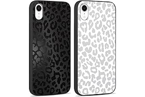 Black White Leopard Phone Case for Apple iPhone XR