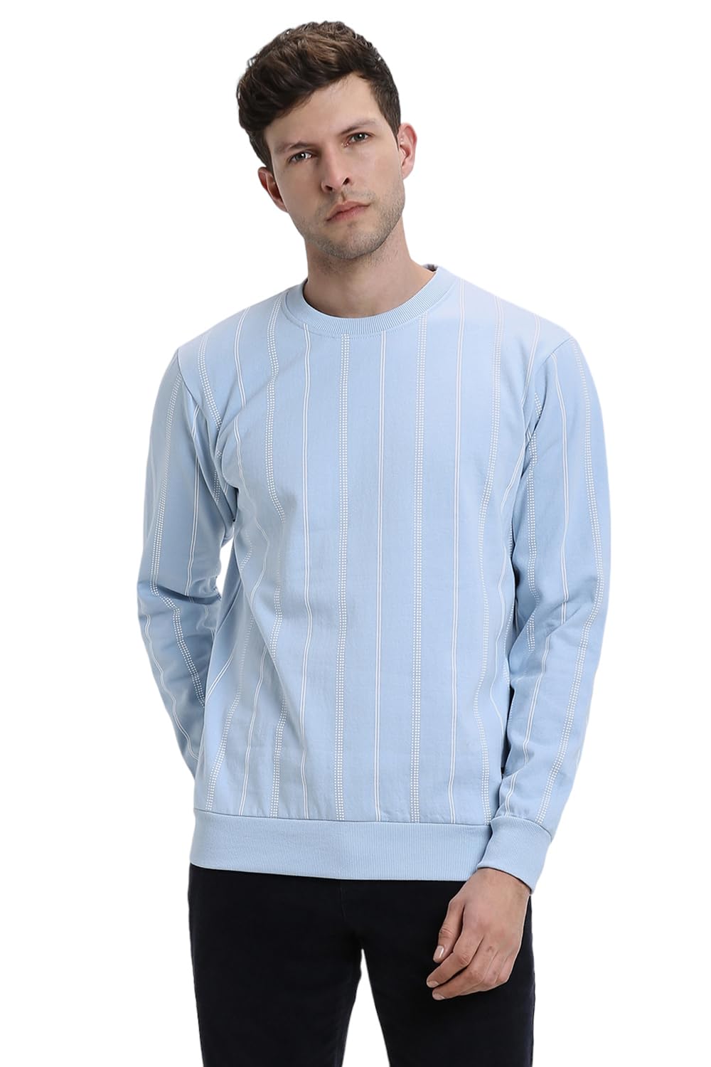 Dennis LingoMen's Cotton Blend Mock Neck Sweatshirt