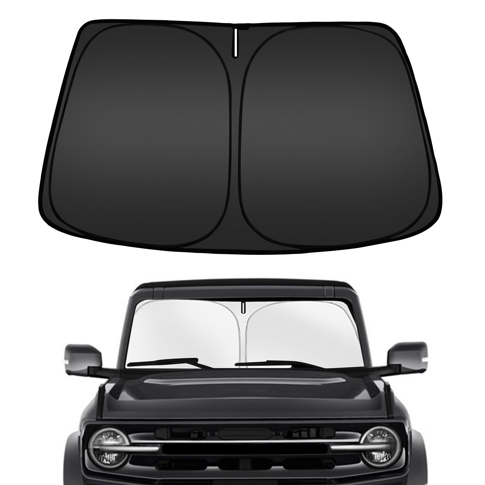 ARISMOTOR Windshield Sun Shade for Ford Bronco Sport 2021-2026 2027