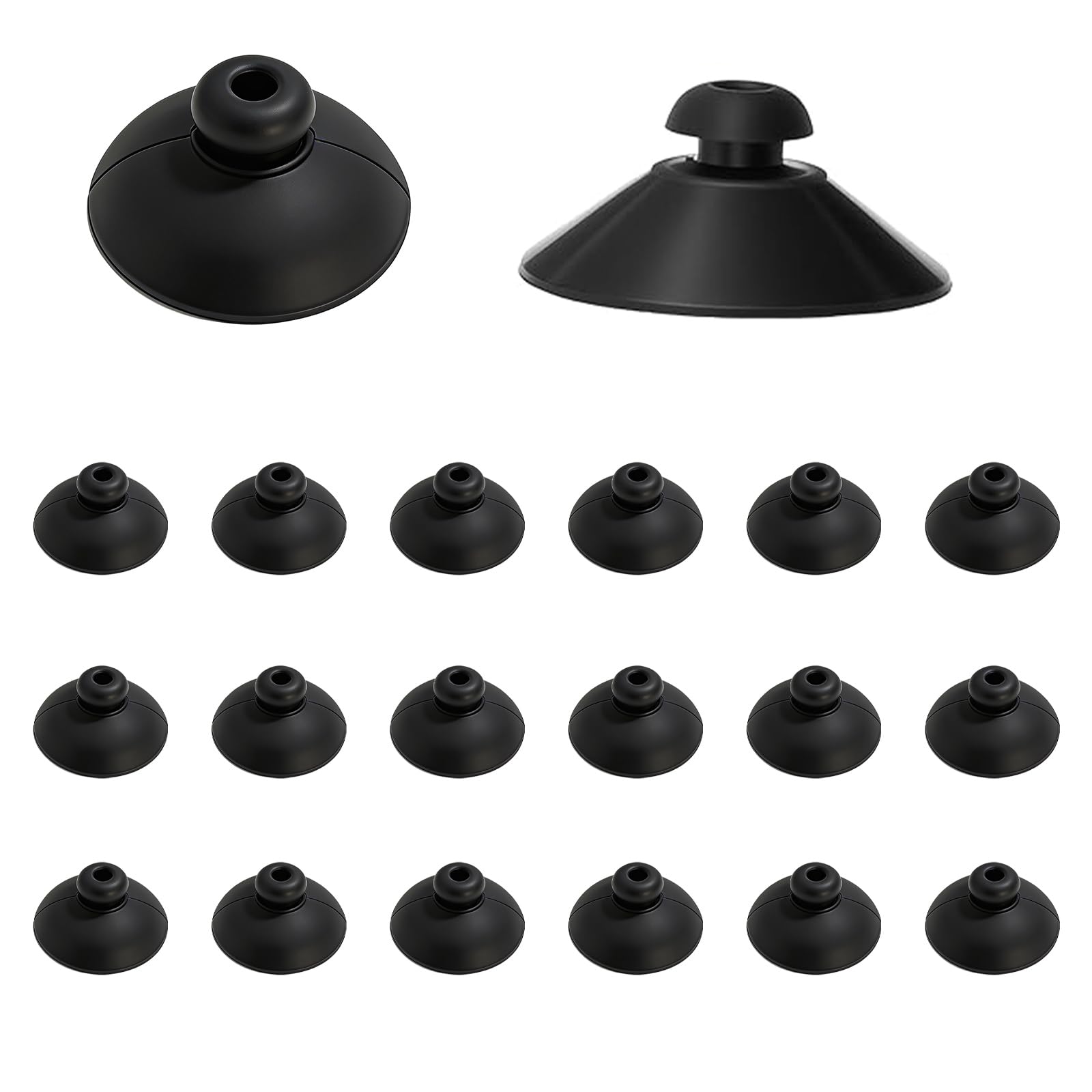 Hedayu 20Pcs Small Suction Cups, Aquarium Filter Suction Cups, Fish Bowl Tools Lid Clips Sucker for Glass Fish Tanks Attachments Overhead Line Pipe Finishing Decoration