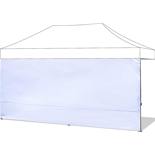 ABCCANOPY Instant Canopy SunWall 10x20 FT, 1 Pack Sidewall Only, White