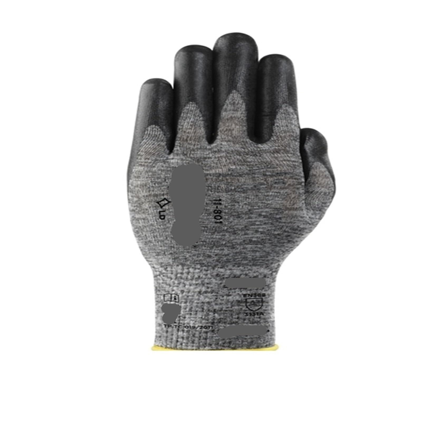 Genérico Compatible con 12 pares de guantes industriales Forro más oscuro Recubrimiento de nitrilo transpirable Resistente al aceite y a la suciedad(L)