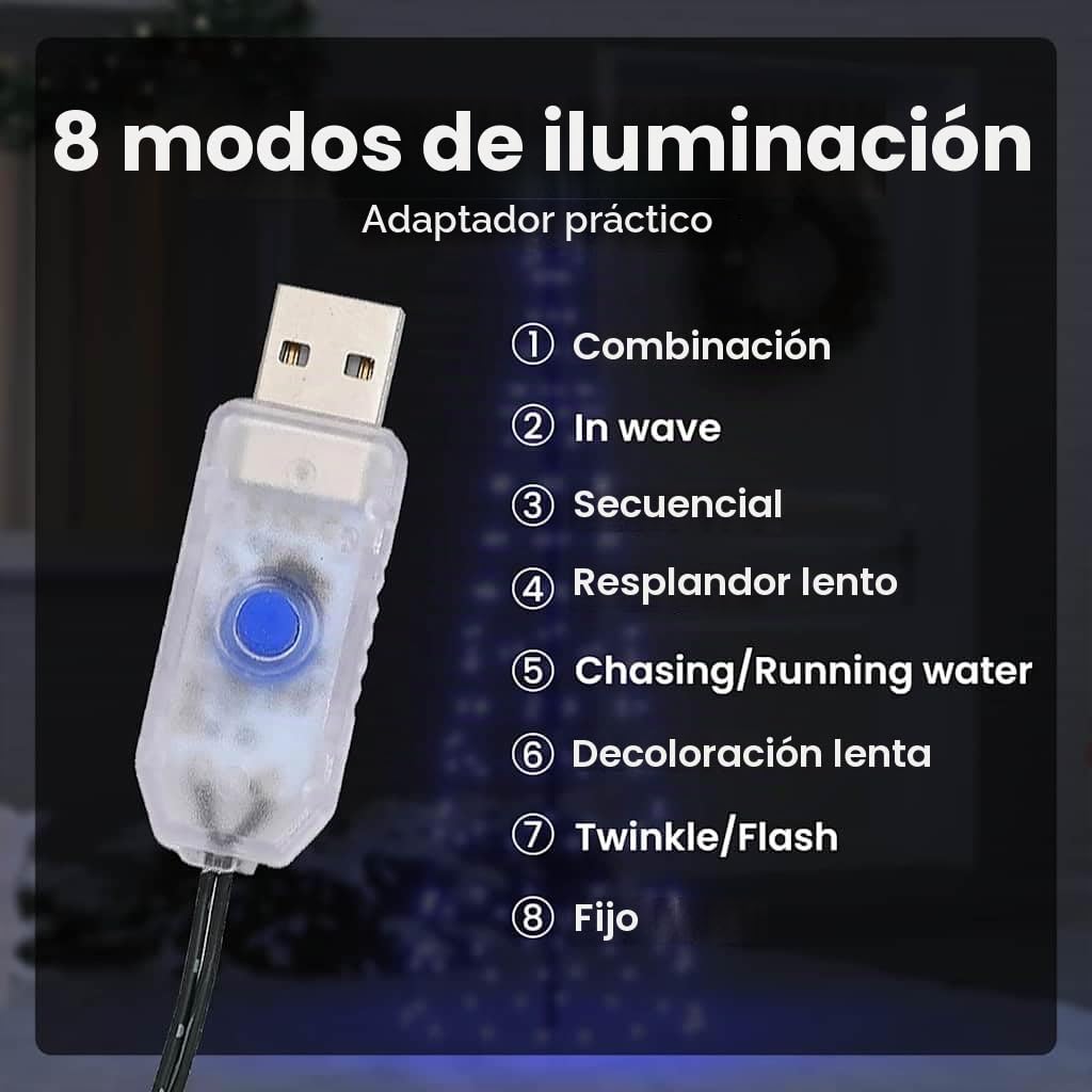 vidaXL Árbol de Navidad LED con estacas de Tierra Azul 250 cm Hierro