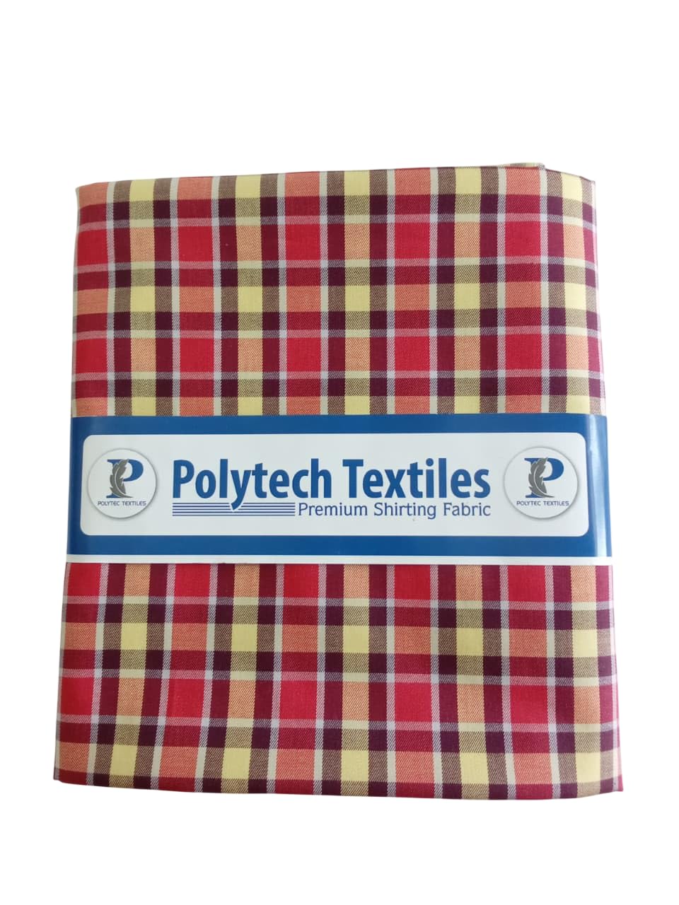 Polytech Textiles Premium Yarn Dyed Shirt Fabric, red Yellow Checks, Checks Fabric, Unstitched-picture-31
