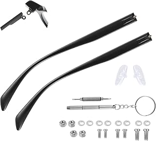 Glasses Repair Arm Legs Glasses Legs Replacement TR90 Eyeglass Arm Replacement Eyeglasses Repair Legs 8mm Sunglasses Arm Glasses Temple Eyewear Frame Temple Accessory (Single Teeth)