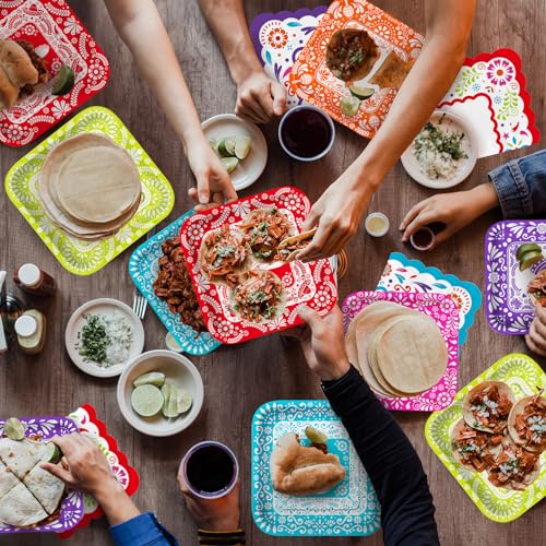 image for Gatherfun Fiesta Party Supplies Kit for 48: Complete Mexican Celebrati