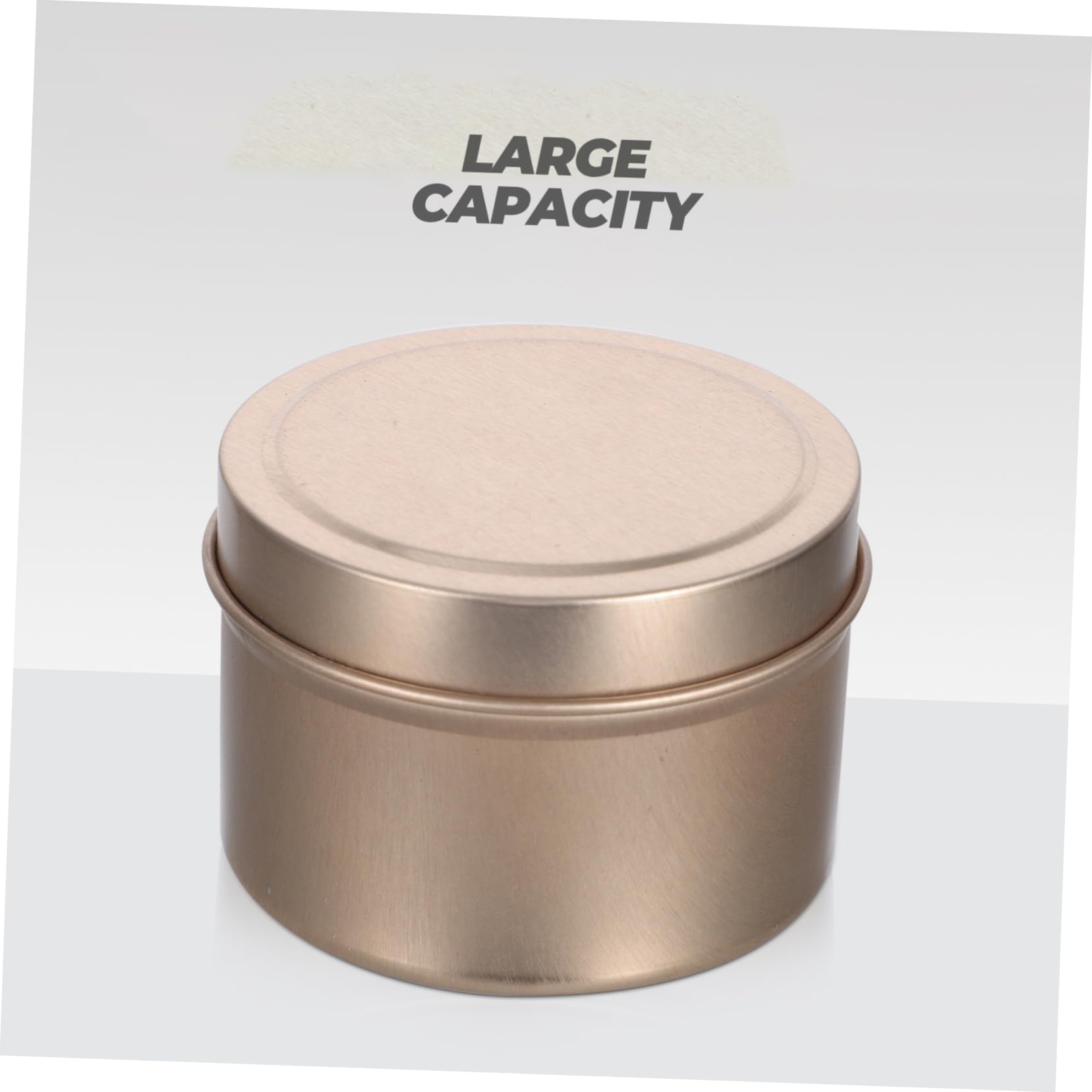 HOMSFOU 2 Sätze Roségold Kerzendosen Rund Auslaufsichere Nachfüllbare Candle Container Für DIY Kerzenherstellung Kosmetik Schmuckaufbewahrung Breiter Öffnung Vielseitig 12 Stück * 2