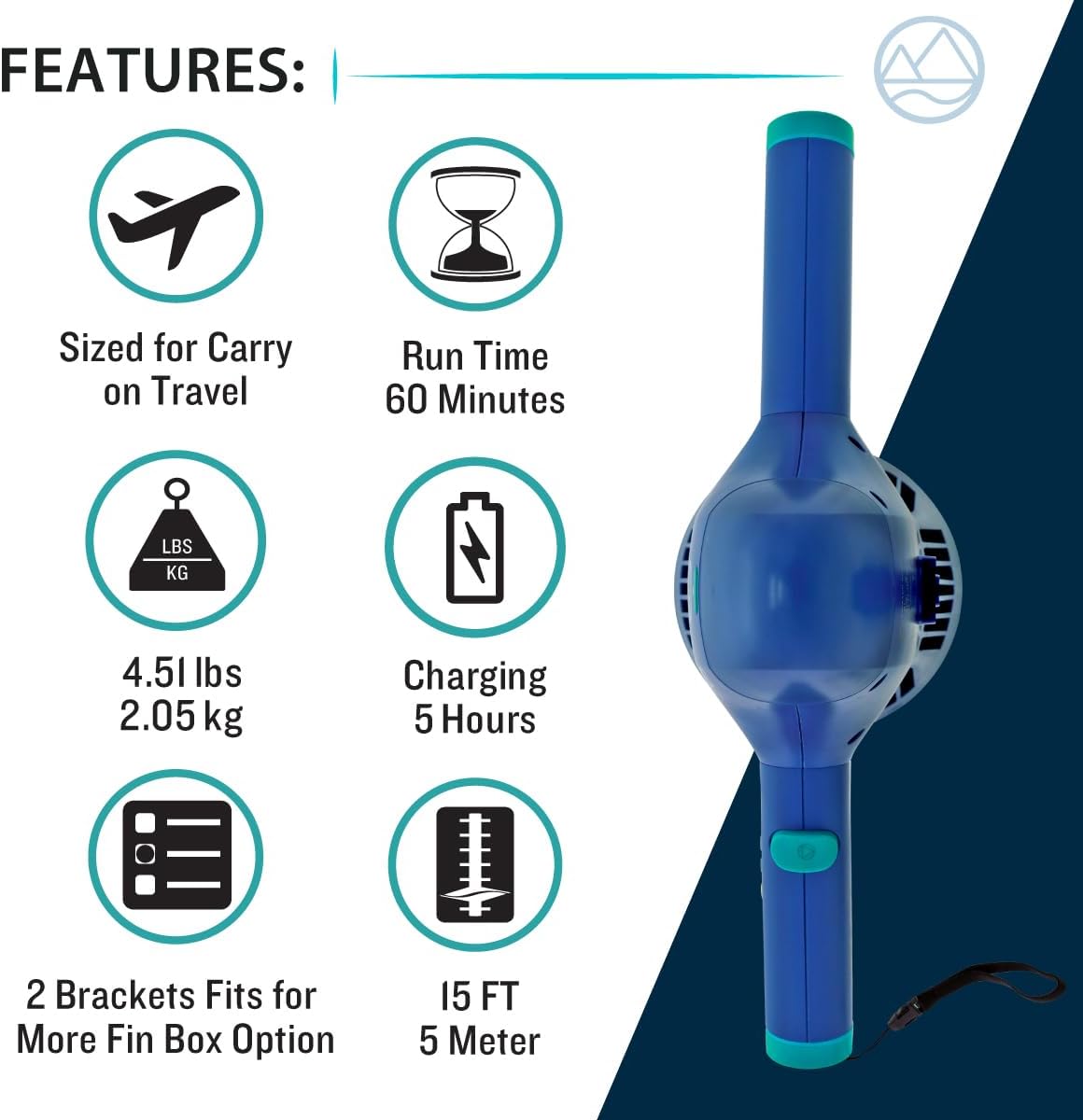 Boost Seascooter - 2 in 1 Marino & Isup Prelper - Wireless Telecomed Telecomed Control Handle - Litili battery - 3 speed - Sottomarino scooter - Paddle Boarding 9 6168wqndiYL. AC SL1200