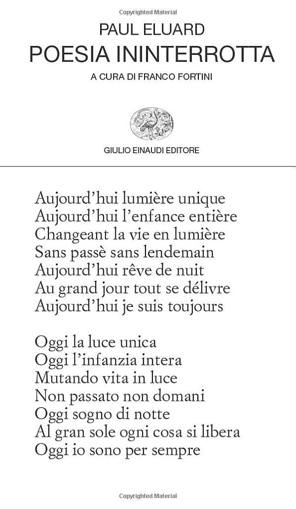 Poesia ininterrotta (Collezione di Poesia)
