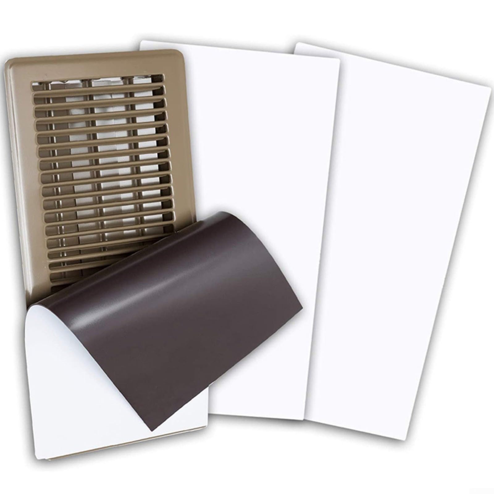 1/4 coperture magnetiche per prese d'aria, spesse pareti e soffitti, a risparmio energetico, per cucina, bagno, soggiorno, 20,3 x 39,4 cm (20,3 x 39,4 cm, 1 pezzo)