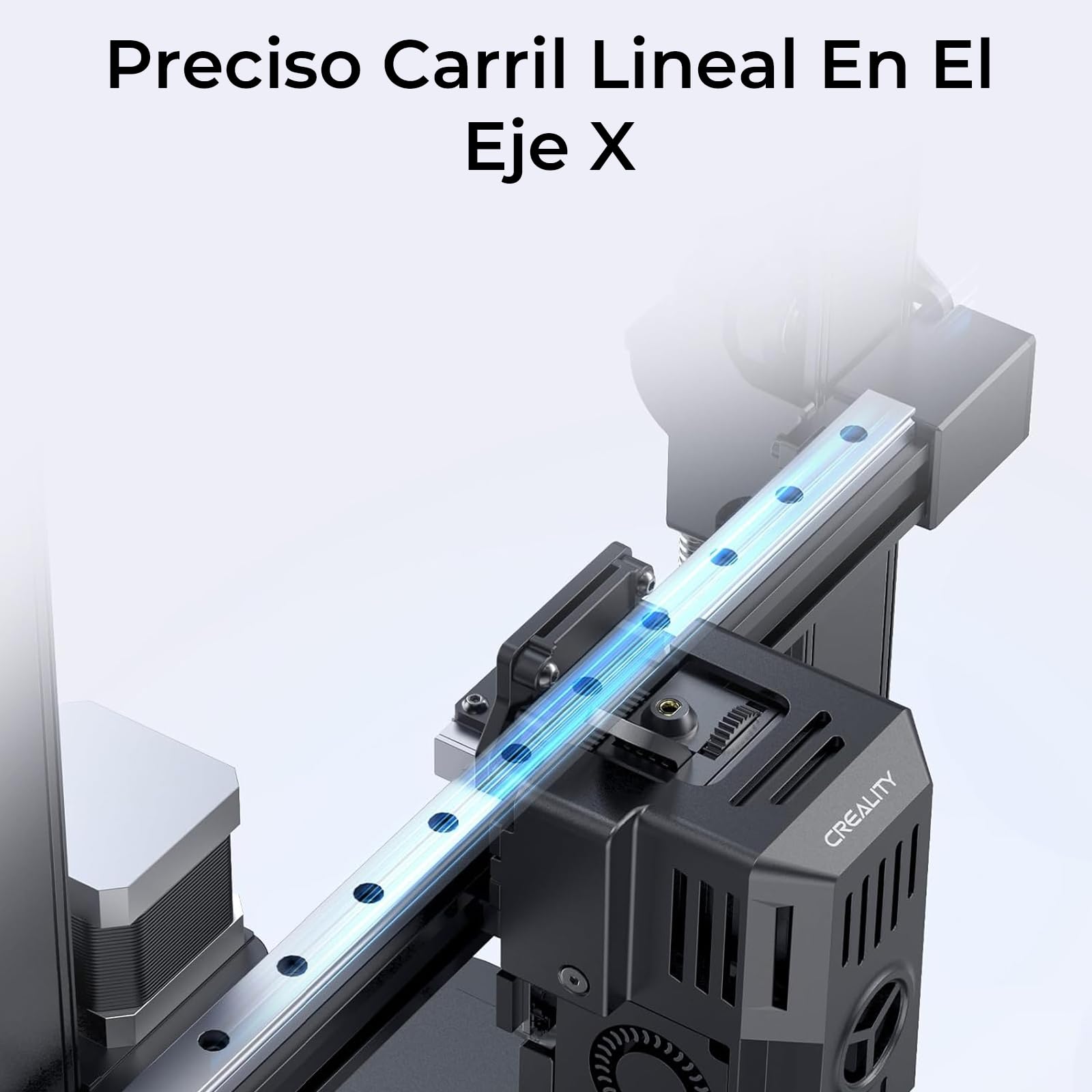 Impresora 3D Creality Ender 3 V3 KE, 500mm/s Impresión Alta Velocidad, Control de Monitor Inteligente, Calibración Automática, 300 ℃ 60 W Extremo Caliente, Riel Lineal Preciso Del eje X, 220x220x240mm