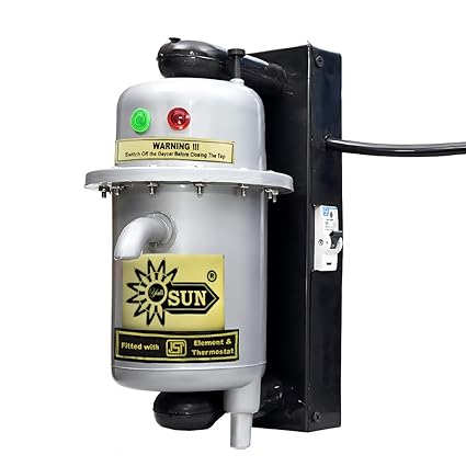 Sun Water Heater 1L Instant Portable Water Heater/Geyser for Residential and Professional Use VX Instant (Metalic)