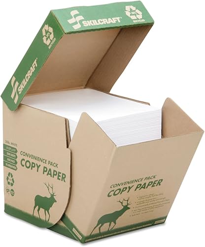 AbilityOne 7530-01-562-3260 - Papel de copia - No contiene envoltura interior de resma, color blanco