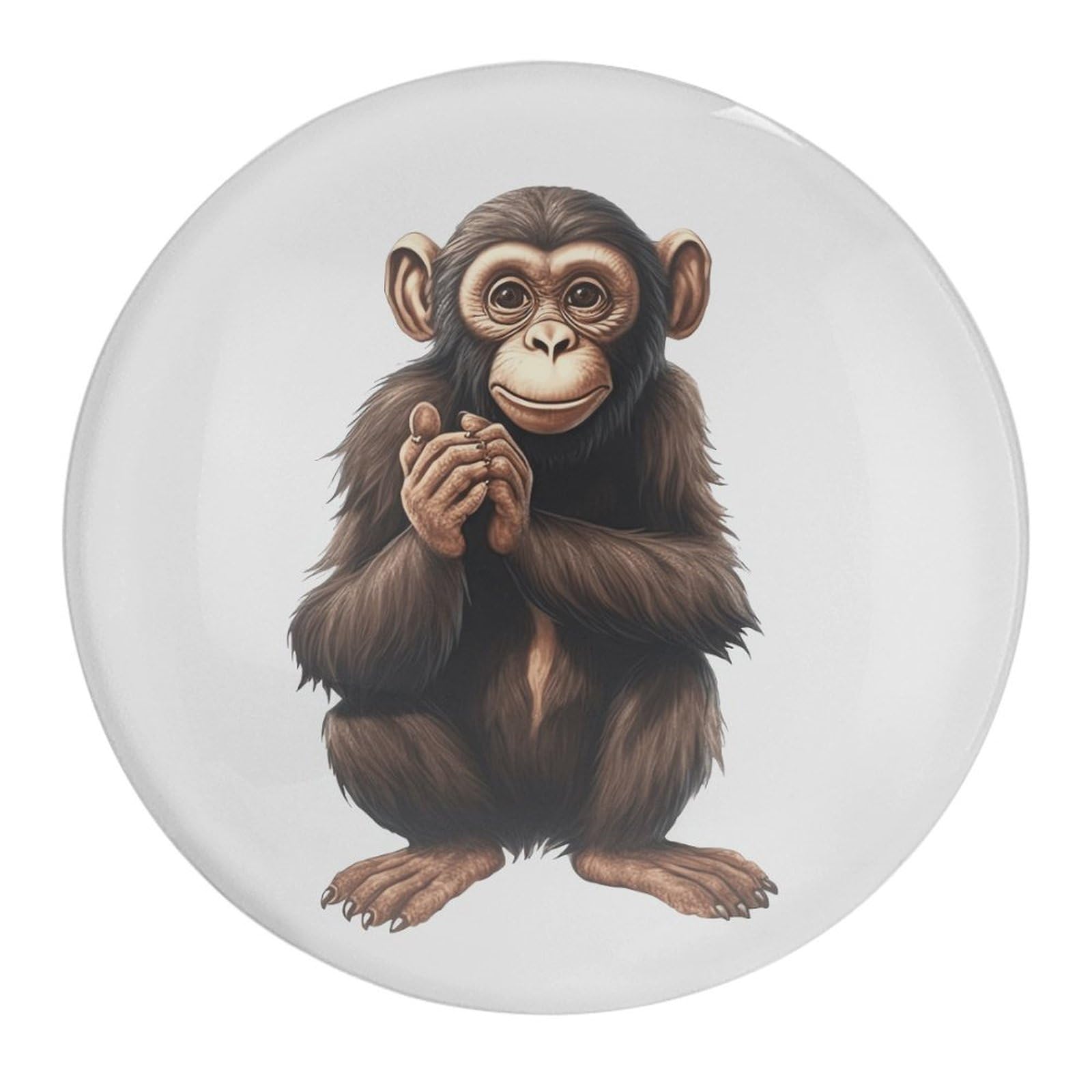 Fekiloot Style Sitting Monkey Refrigerator Magnet Fridge Magnet4 Pcs