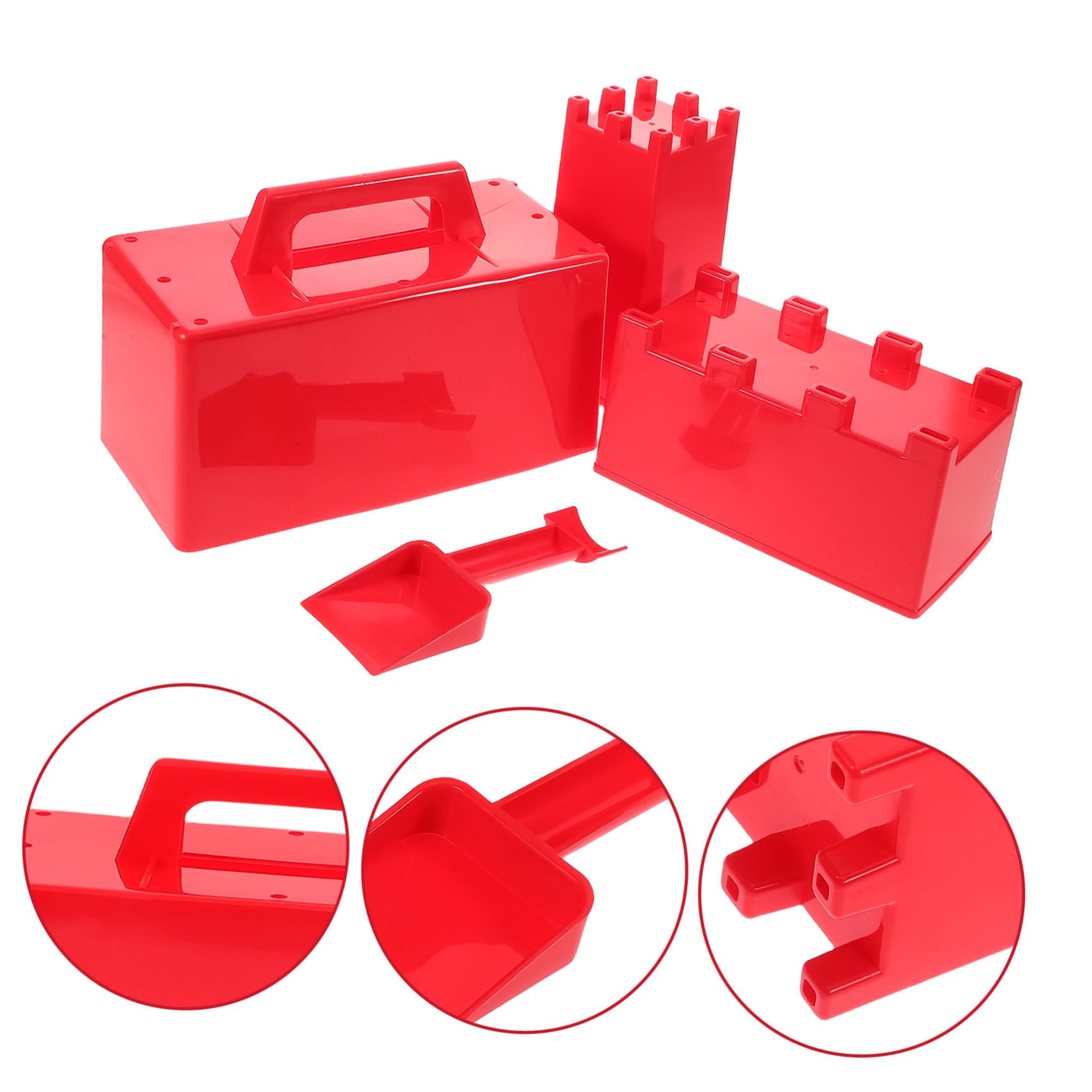 ORFOFE Moldes de Ladrillos de Nieve para Juego Pala Plástico Duradero y Diseño Antifrío para Construcción de Castillos y Fuertes Invierno al Aire