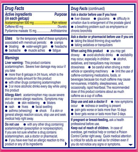 Miniatura 3 de Midol Menstural Complete, Gelcaps, 24 ct