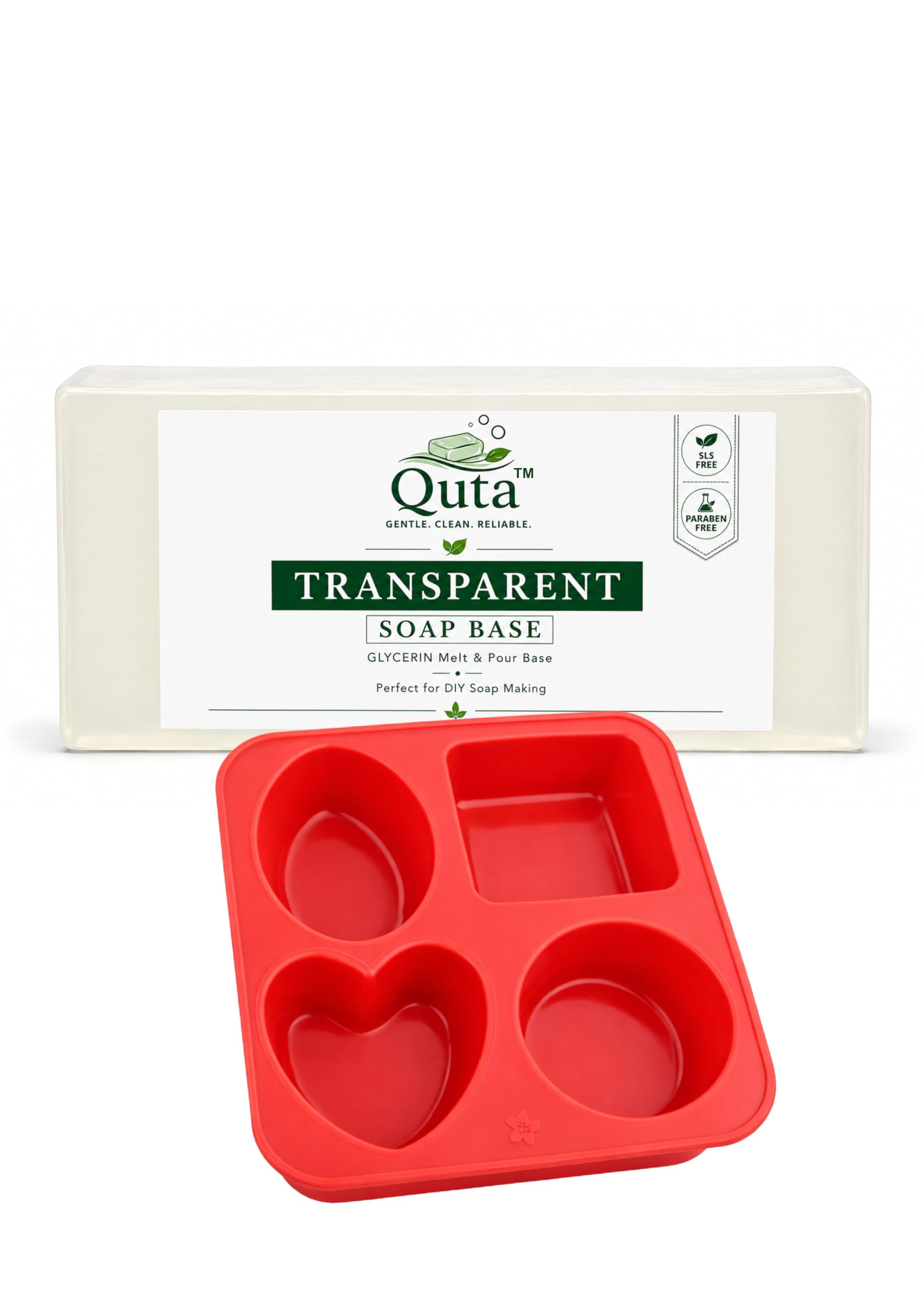 Transparent Soap Base 500 g with Soap Mould – QUTA Clear Glycerin DIY Handmade Soap Making Kit, SLS & Paraben Free-image-34
