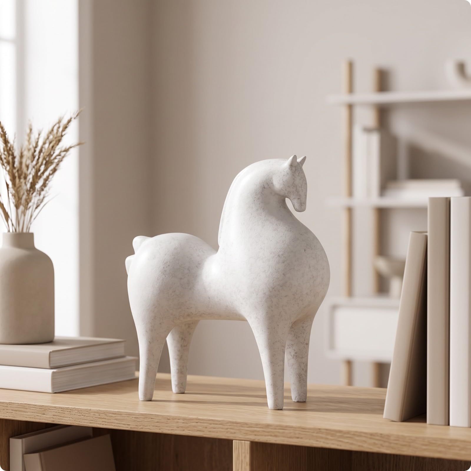 Scultura Minimalista Figura | Statuetta, Astratto, per Soggiorno, Libreria, L