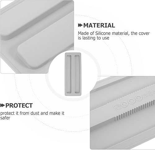 Miniatura 8 de Kichvoe Cubierta de tostadora Tapa de tostadora de silicona 10.7* 4 pulgadas Máquina de pan Cubierta de polvo Cubierta de 2 rebanadas Tostadora