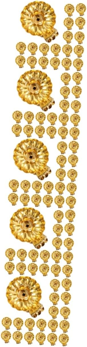 Amosfun 100pcs Vintage Metal Candle Holders for Taper Candles Elegant Table Decor for Weddings Christmas and Special Occasions for Home Centerpieces