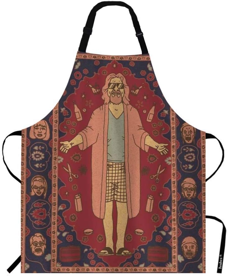 Beabes Pug Puppies Series Kitchen Apron Bib Apron for Chef Restaurant Home Cleaning