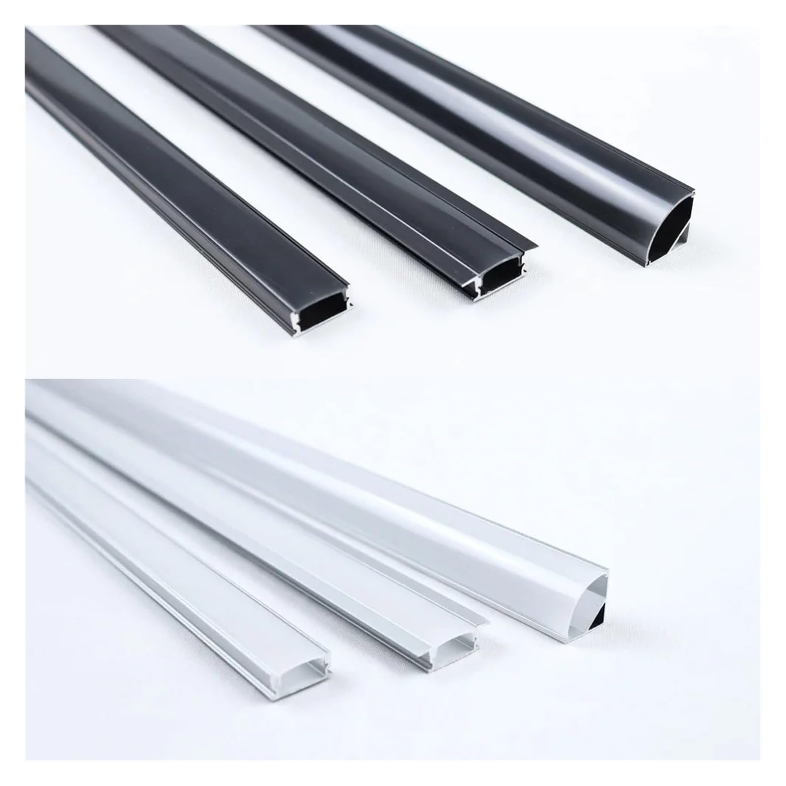 1-28Pcs/Lot Perfil Led Corner Aluminium Profile Channel Holder For Led Strip Light Bar Cabinet Lamp Closet 0 800x800