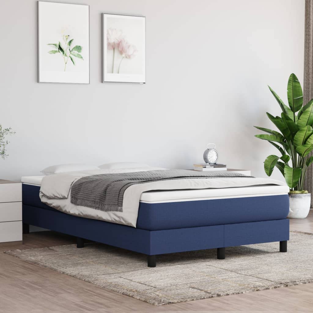 Pieghevole con Molle Insacchettate per Ospiti Campeggio 120x190 cm Blu