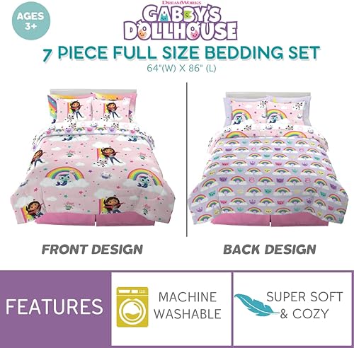 Miniatura 278 de Franco - Juego de edredón y sábanas supersuaves con funda, para niños, 7 piezas, tamaño matrimonial, Five Nights at Freddy's Cinco noches en Freddy's