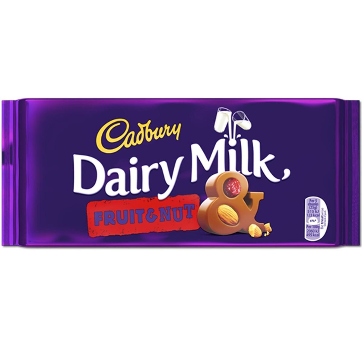 Cadbury Lácteos Frutas Y La Leche 200G Tuerca (Caja De 12)