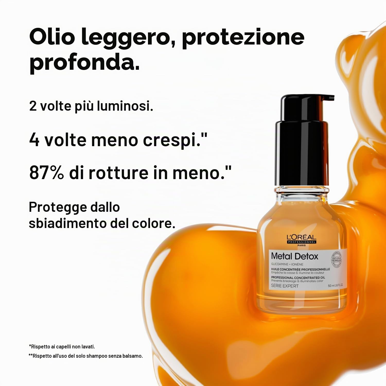 L'Oréal Professionnel Paris, Shampoo Ristrutturante per Tutti i Tipi di Capelli + Maschera Ristrutturante per Tutti i tipi di Capelli + Olio Professionale Concentrato Per Tutti I Tipi Di Capelli