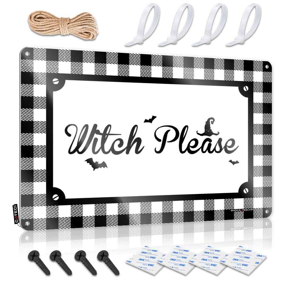 KLIMORA Metal Signs For Home Bar Witch Please Tin Sign Bar Signs For Home Decor Sign Decor(30X40CM)