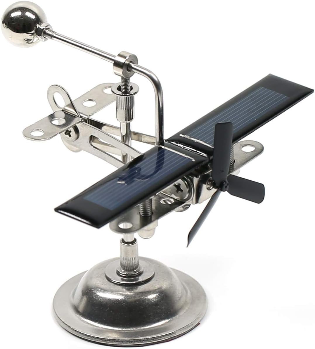 MagicTech Solar Power Windmill Black,3D Printing Making Tourbillon Imitation Movement Model