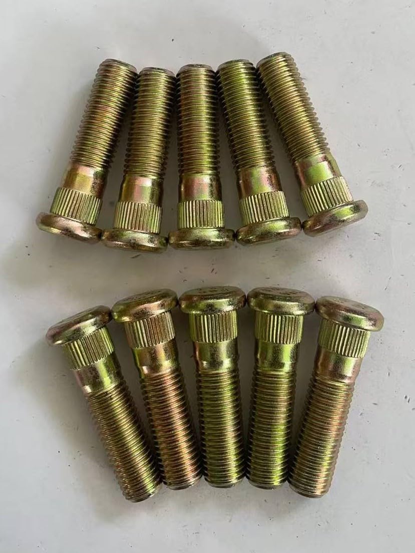 10PCS Serrated Wheel Studs 52755-2G000 Replacement for 2006-2024 Hyundai Accent 17-24 Elantra 2008+ Kia Sportage Spectra K5 EV6