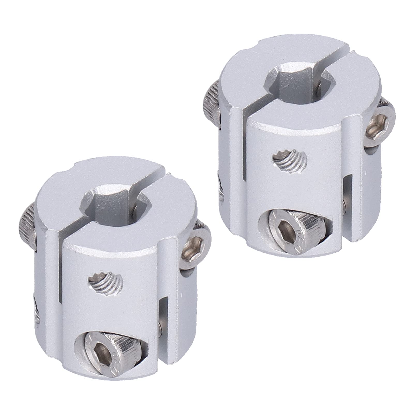 Aluminiumlegierung Hohe Belastung Flexible Kupplung Sechskant-Wellenkupplung Wellenzubehör (8mm Sechskantloch auf 8mm Sechskantloch)