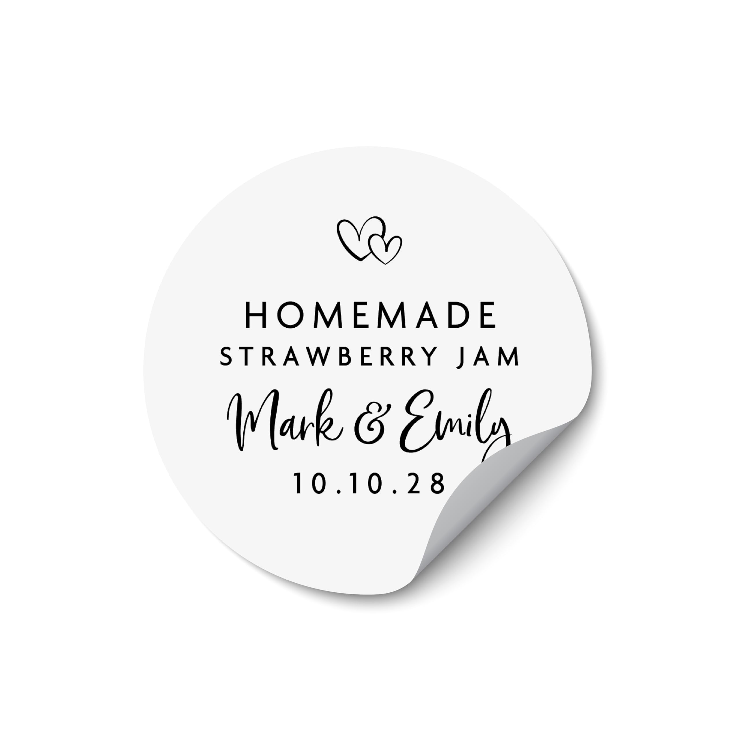 Jam Jar Labels Personalised Wedding, Personalised Jam Jar Labels Favours, Jar Stickers Rustic Wedding, Custom Favour Stickers - JAM10